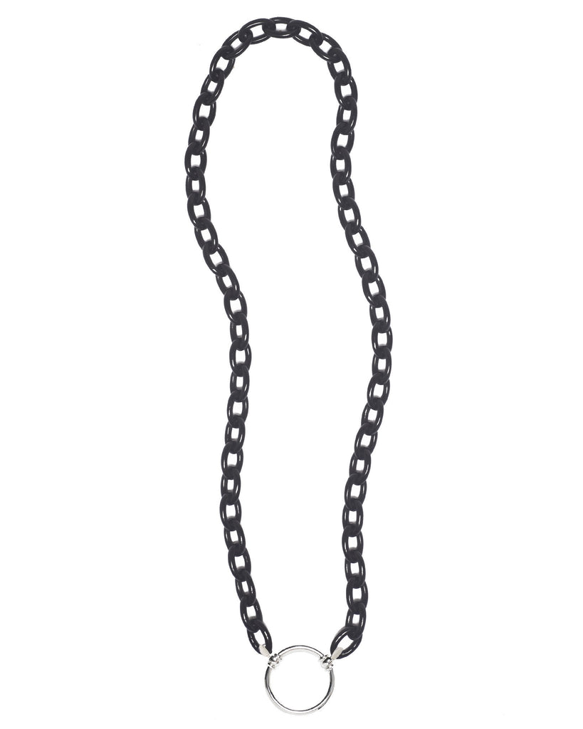 168P Small Black Acetate Link