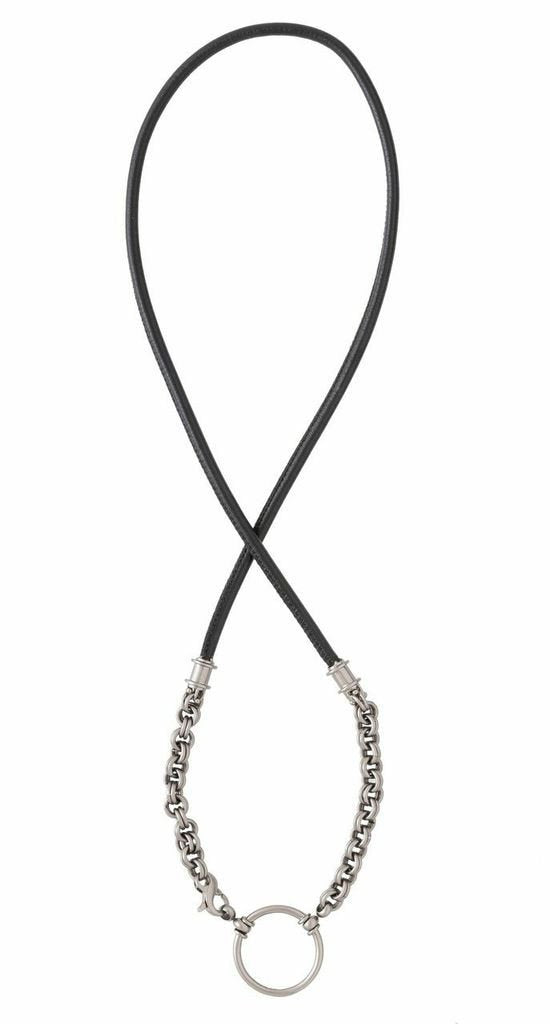 511PG Black Leather and Gunmetal Links