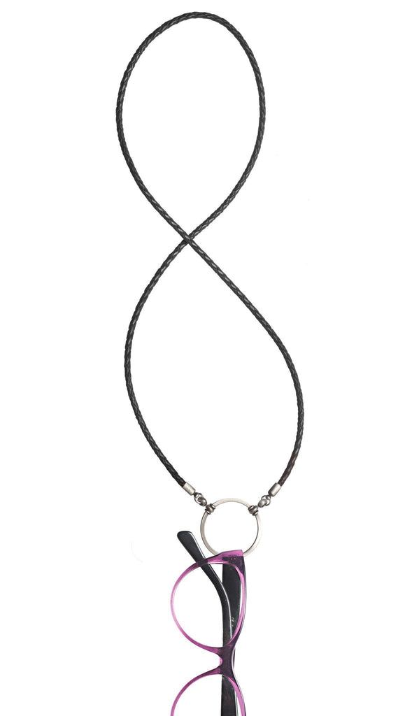 587BL LOOOP- Black Braided Leather