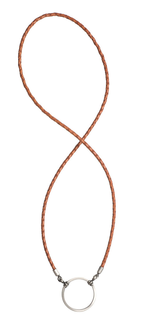 587OR LOOOP- Orange Braided Leather