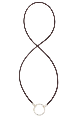 844LP Brown Stretch w/ Silver Plated Loop