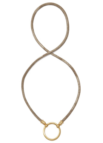 866SG The Clifton in Metallic Sand w/ Satin Gold Loop