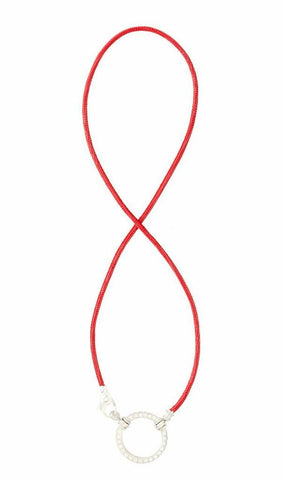 892RD Red Tejus Leather w/ Swarovski Loop