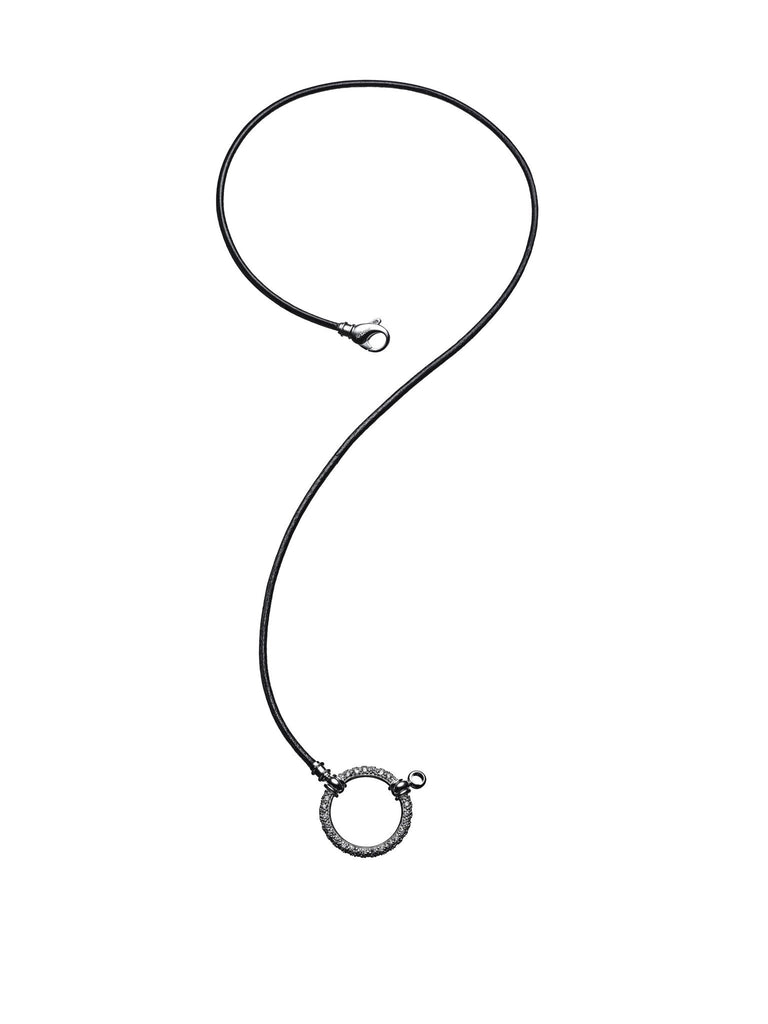 892BL Shimmer in Black w/ Sterling Silver and Swarovski Crystal w/ clasp