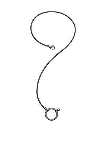 892BL Shimmer in Black w/ Sterling Silver and Swarovski Crystal w/ clasp