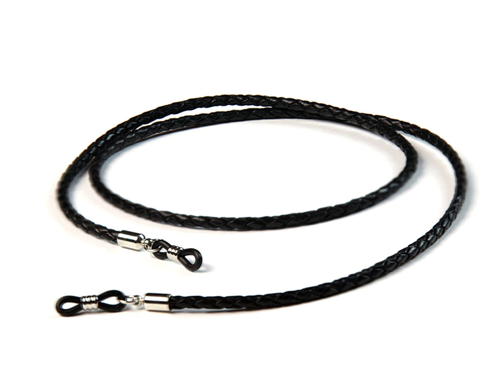 1120BL Black Braided Leather