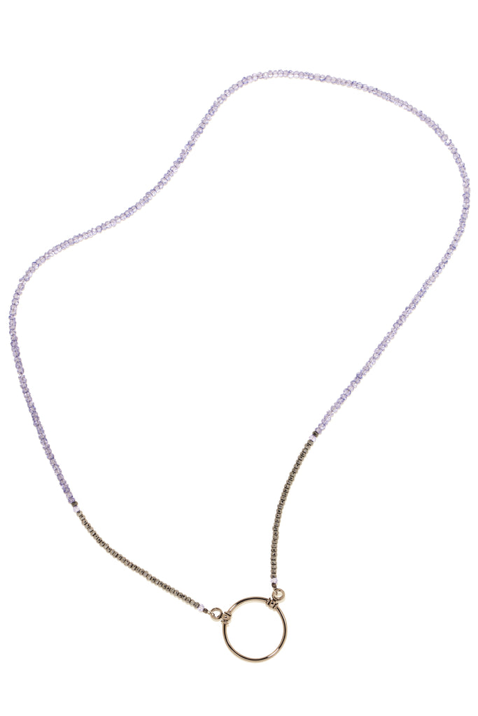 268L Lavender Quartz and Hematite w/ Gunmetal