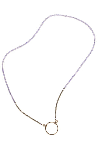 268L Lavender Quartz and Hematite w/ Gunmetal