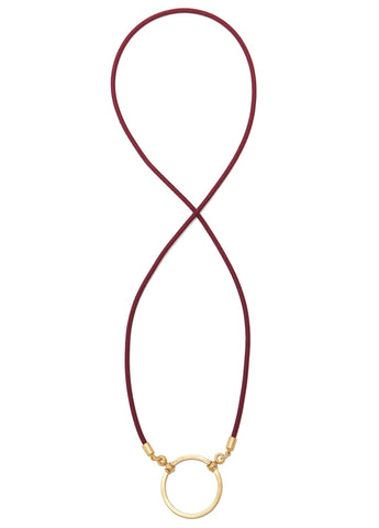 776BU LOOOP- Burgundy Silk Stretch w/ Satin Gold