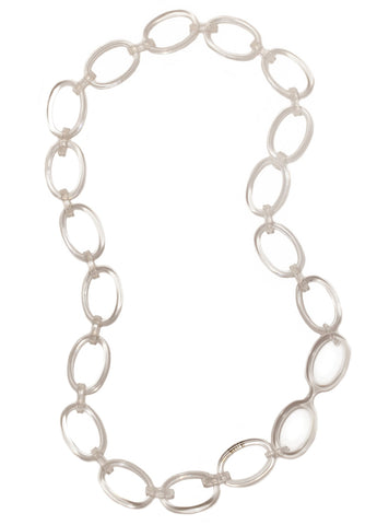 740CL- 2.5 The Oval Necklace Reader- Clear Crystal