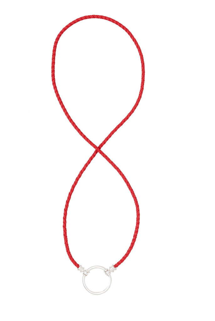 886CP Italian Coral Braided Leather