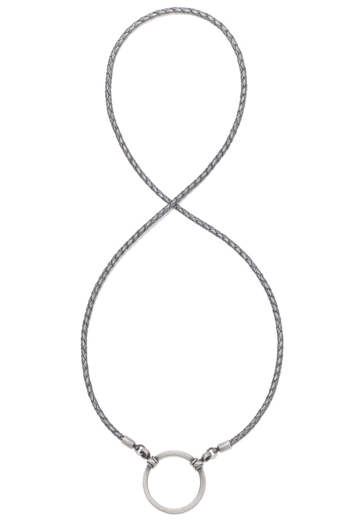 587SI LOOOP- Silver Braided Leather
