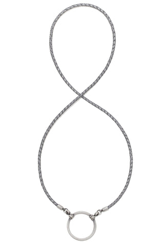 587SI LOOOP- Silver Braided Leather