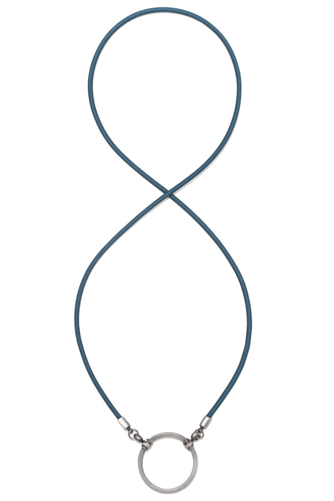 705WG LOOOP- Winter Green Silk Stretch w/ Antique Silver