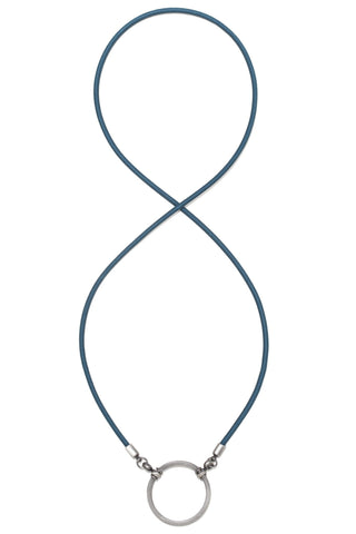 705WG LOOOP- Winter Green Silk Stretch w/ Antique Silver